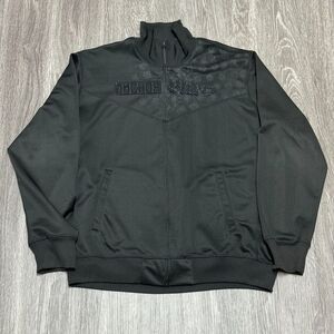 Vintage Anchor Blue Track Jacket Mens‎ Extra Large Black Full Zip Embroidered